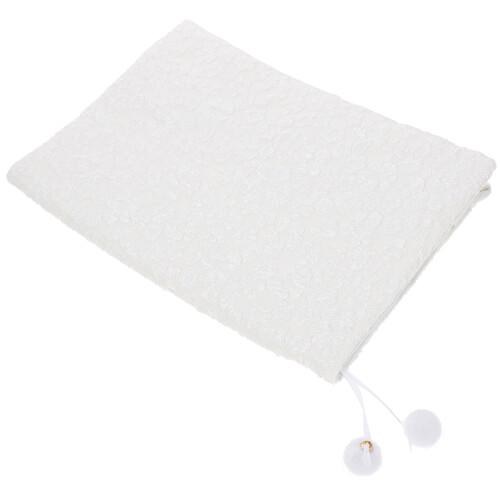 5Pièces Housses De Livre Blanches En Polyester Protège-Notes Élégantes