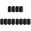 12Pcs Black Wig Sewing Thread Polyester Core Durable for Dressmaking 2