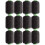 12Pcs Black Wig Sewing Thread Polyester Core Durable for Dressmaking 8