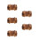 5Pcs Violet Wooden Puzzle Box Collection Mind Teaser Challenge 4