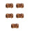 5Pcs Violet Wooden Puzzle Box Collection Mind Teaser Challenge 7