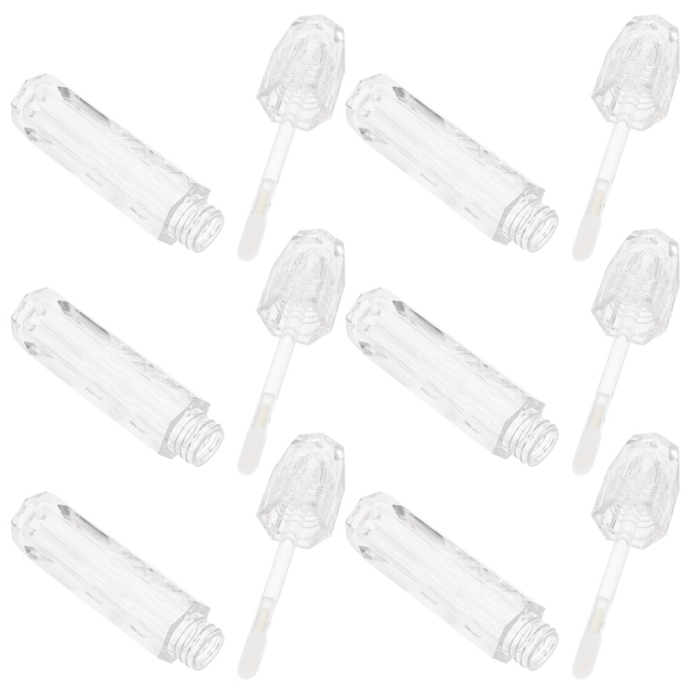 Ohphcall 12Pcs Transparent Empty Lip Gloss Tubes Refillable Lip Balm Making Kit