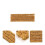4Sets Simulation Golden Static Grass Strip Models for Model Scenery 11