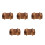 5Pcs Violet Wooden Puzzle Box Collection Mind Teaser Challenge 6