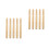 10Pcs Beige Wooden Handles for Garden Tools Replacement Durable Grip 6
