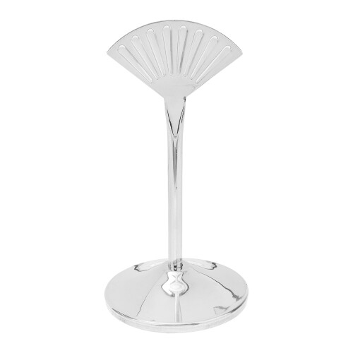 5Pcs Silver Menu Card Holder Stable Tabletop Place and Number Clips 1
