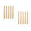 10Pcs Beige Wooden Handles for Garden Tools Replacement Durable Grip 7