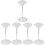 5Pcs Silver Menu Card Holder Stable Tabletop Place and Number Clips 6