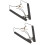 2Pcs Black Adjustable Saxophone Shoulder Strap Durable Padded Sax Belt 9