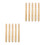 10Pcs Beige Wooden Handles for Garden Tools Replacement Durable Grip 5