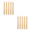 10Pcs Beige Wooden Handles for Garden Tools Replacement Durable Grip 10