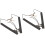 2Pcs Black Adjustable Saxophone Shoulder Strap Durable Padded Sax Belt 6