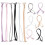 30Pairs Elastic Adjustable Bra Strap Holders Replacement for Bras 1