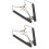 2Pcs Black Adjustable Saxophone Shoulder Strap Durable Padded Sax Belt 7