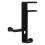 2Pcs Metal Headphone Rack Adjustable Under Desk Holder Black 2