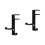 2Pcs Metal Headphone Rack Adjustable Under Desk Holder Black 5