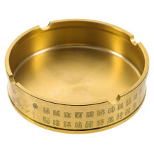 4Pcs Metal Brass Ashtrays Round Indoor Household Ash Holder