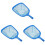 3Pcs Blue Pool Cleaning Nets Fine Mesh Leaf Skimmer for Swimming Pools 6