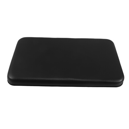 Black Padded PU Walker Seat Cushion with Easy-Clean Design