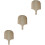 3Pcs Wooden Pizza Pan Peel Beige Non-Stick Baking Tool 5