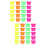 200Pcs Practical Paper Commodity Price Signs Assorted Colors 7