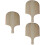 3Pcs Wooden Pizza Pan Peel Beige Non-Stick Baking Tool 6