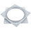 5Pcs Silver Iron Dining Table Turntable 360 Rotating Bearing Plate 1