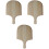 3Pcs Wooden Pizza Pan Peel Beige Non-Stick Baking Tool 3