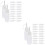 40Pcs Portable Needle Tip Glue Applicator Bottles White for Storage 8