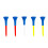 15Pcs Assorted Color Golfing Tee Set Durable Outdoor Golfing Accessory 3