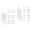 40Pcs Portable Needle Tip Glue Applicator Bottles White for Storage 6