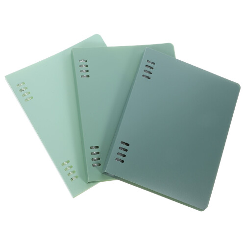 6Pcs Multi-Color Hard Binder Shells Notebook Covers for Travel 1