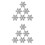 16Pcs Christmas Felt Snowflake Coasters Placemats Insulation 7