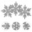 16Pcs Christmas Felt Snowflake Coasters Placemats Insulation 11