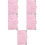 5Pcs Pink PU Budget Binder A6 Notebook Cover for School Use 7
