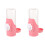 2Pcs Convenient Hanging Pink Plastic Automatic Water Feeder for Pets 4