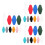 60Pcs Practical Black Keychain Blanks Plastic Id Tags for Keys 6
