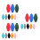 60Pcs Practical Black Keychain Blanks Plastic Id Tags for Keys 8