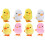 8Pcs Wind Up Plush Chicken Toys Lightweight Assorted Play 4