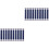 20Pcs DIY Handbag Hinges Metal Flex Frames Multi Color Spring Clips 5