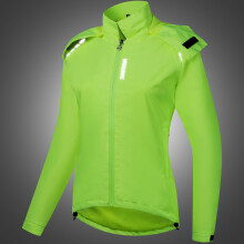 Damenleichtwinddichte Lauf- und Wanderjacke, Grün/Schwarz, M-2XL