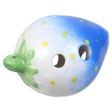 2Pcs Blue Beginner Ceramic Ocarina for Kids Portable Instrument