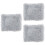 3Pcs Durable Grey Cat Sleeping Mat Pet Plush Pad Dog Cushion 9