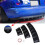Universal Car Rear Splitter  Bumper Diffuser 7 Fin Rear Bumper Lip Spoiler for    Gloss Black A 4