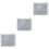 3Pcs Durable Grey Cat Sleeping Mat Pet Plush Pad Dog Cushion 8