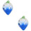 2Pcs Blue Beginner Ceramic Ocarina for Kids Portable Instrument 7