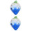 2Pcs Blue Beginner Ceramic Ocarina for Kids Portable Instrument 6