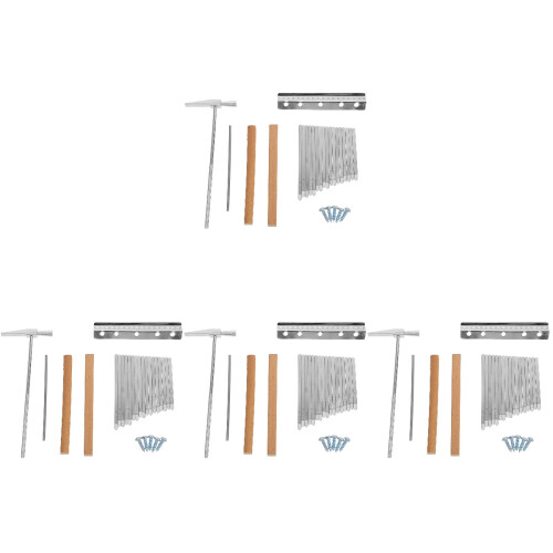 4Sets Practical Kalimba 17 Keys Steel tools and Small Bars 2