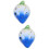 2Pcs Blue Beginner Ceramic Ocarina for Kids Portable Instrument 8