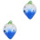 2Pcs Blue Beginner Ceramic Ocarina for Kids Portable Instrument 4
